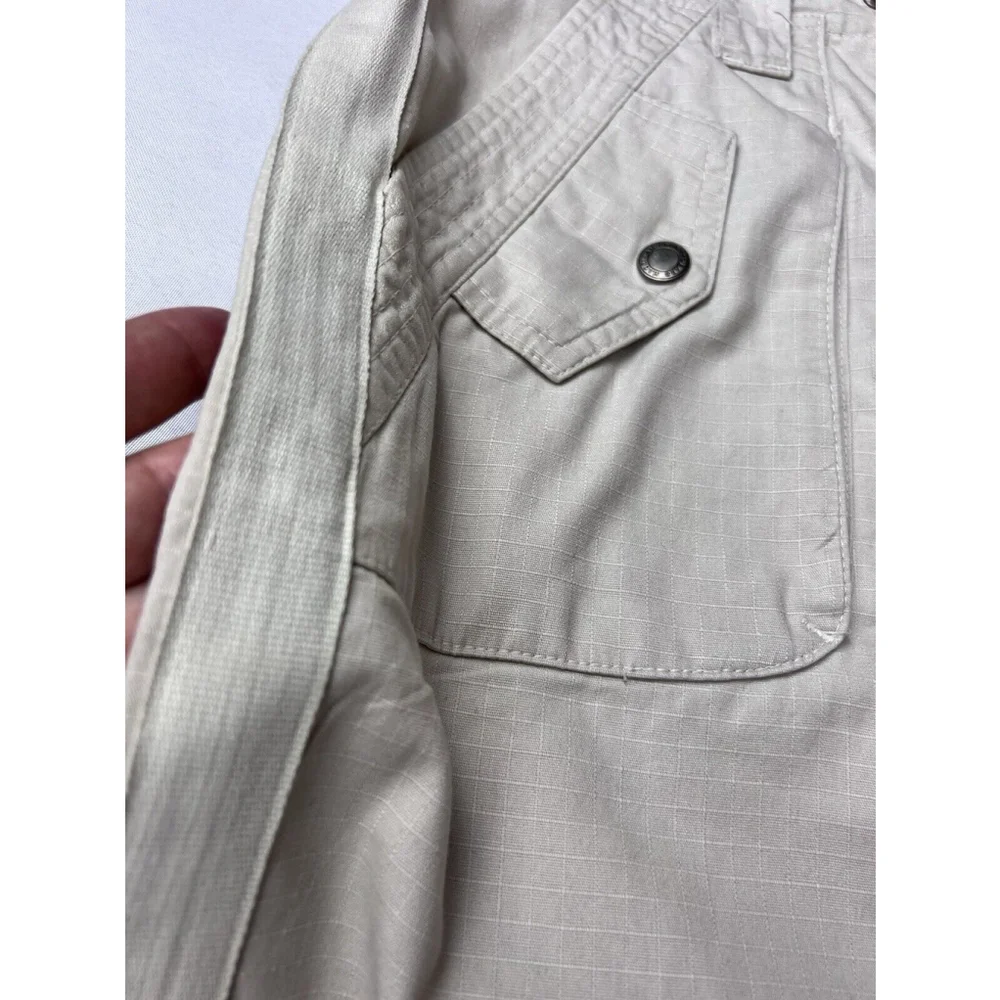 Magellan Sportswear Women’s Cream Cargo A Line Tie Front Skirt size 4 EUC - Picture 8 of 13